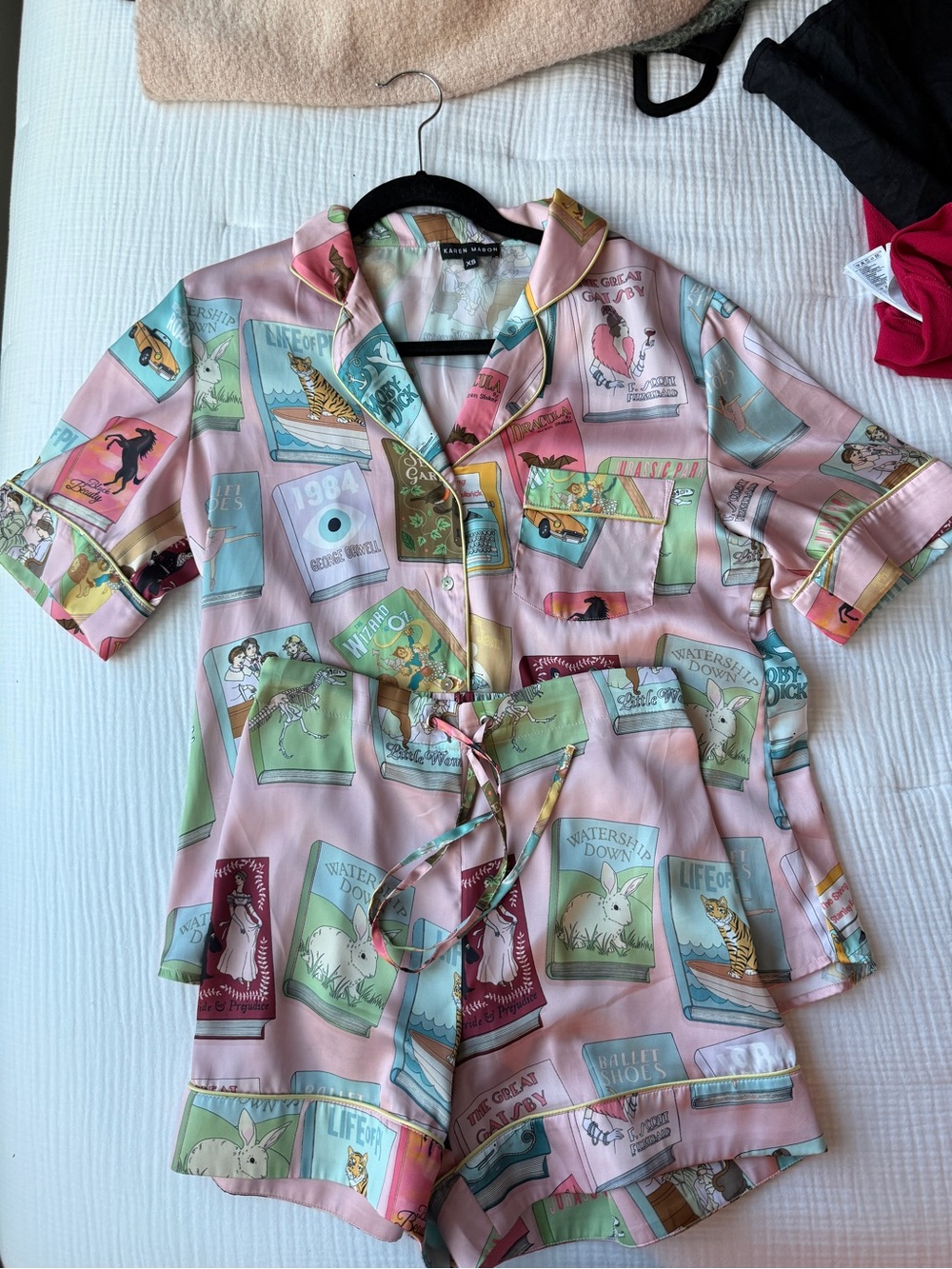 Karen Mabon Bookworm Satin Pajama Set